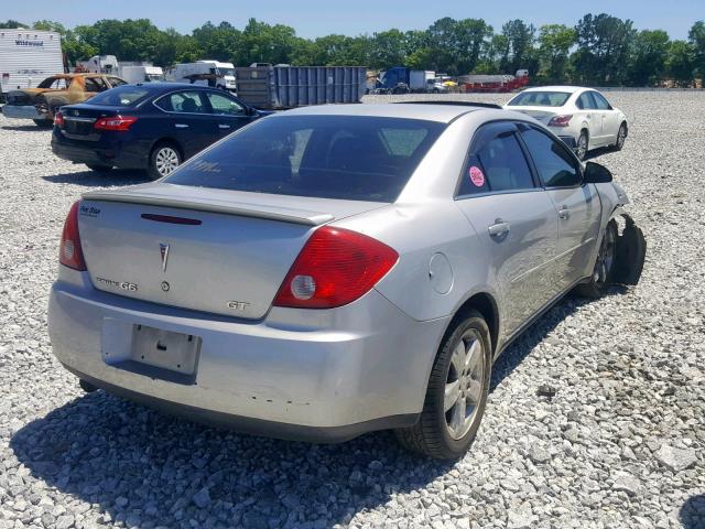 1G2ZH58N274161096 - 2007 PONTIAC G6 GT SILVER photo 4