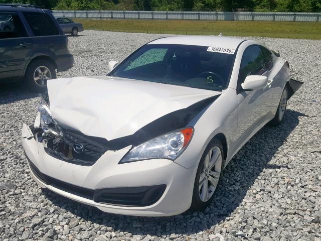 KMHHT6KD3CU070890 - 2012 HYUNDAI GENESIS CO WHITE photo 2