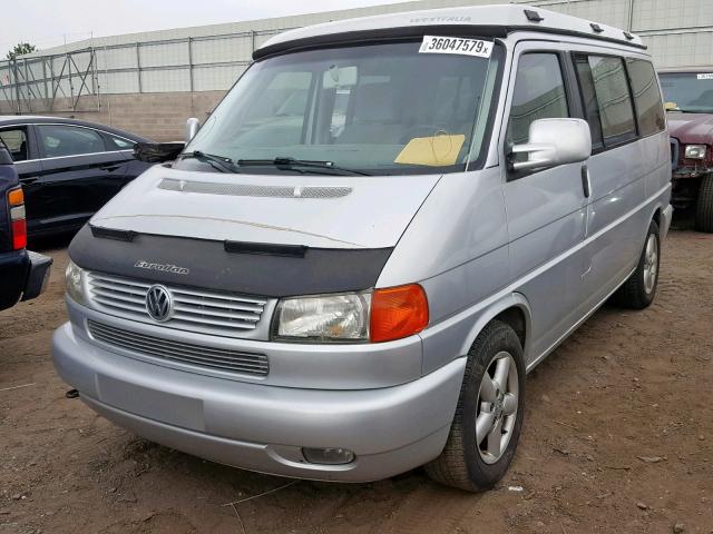 WV2NB47053H003951 - 2003 VOLKSWAGEN EUROVAN MV SILVER photo 2