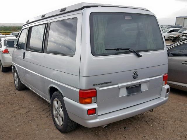 WV2NB47053H003951 - 2003 VOLKSWAGEN EUROVAN MV SILVER photo 3