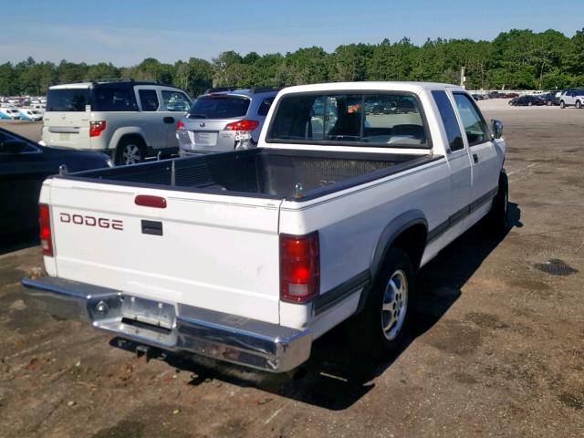 1B7GL23X2TS553168 - 1996 DODGE DAKOTA WHITE photo 4