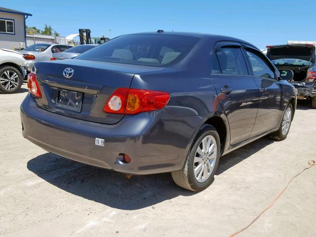 1NXBU4EE2AZ212395 - 2010 TOYOTA COROLLA BA GRAY photo 4