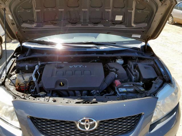 1NXBU4EE2AZ212395 - 2010 TOYOTA COROLLA BA GRAY photo 7