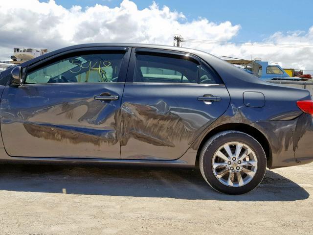 1NXBU4EE2AZ212395 - 2010 TOYOTA COROLLA BA GRAY photo 9