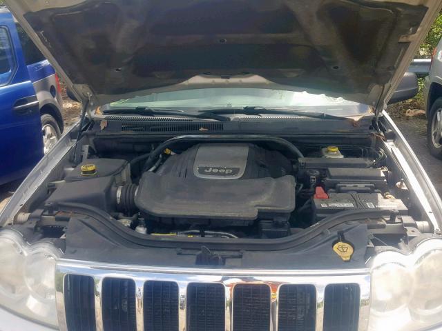 1J8HR58297C506116 - 2007 JEEP GRAND CHER SILVER photo 7