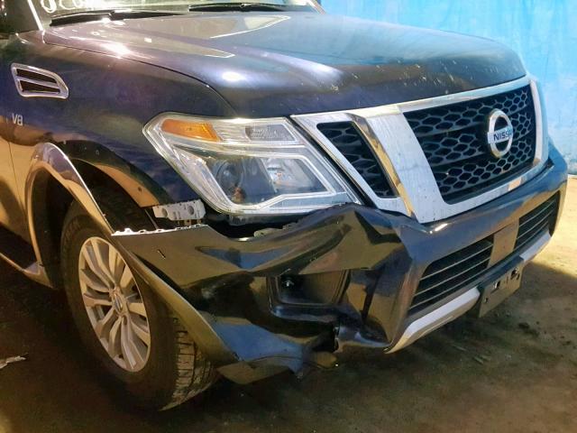 JN8AY2NC6J9558173 - 2018 NISSAN ARMADA SV BLUE photo 9