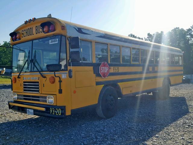 1BAAGCSA4NF049630 - 1992 BLUE BIRD SCHOOL BUS YELLOW photo 2