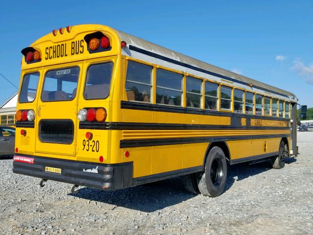 1BAAGCSA4NF049630 - 1992 BLUE BIRD SCHOOL BUS YELLOW photo 4