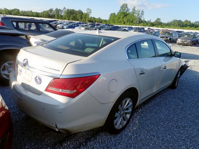 1G4GB5G30EF253924 - 2014 BUICK LACROSSE WHITE photo 4