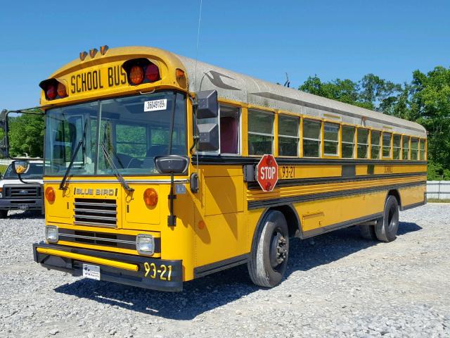 1BAAGCSA6NF049631 - 1992 BLUE BIRD SCHOOL BUS YELLOW photo 2