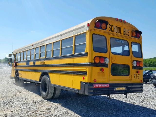 1BAAGCSA6NF049631 - 1992 BLUE BIRD SCHOOL BUS YELLOW photo 3