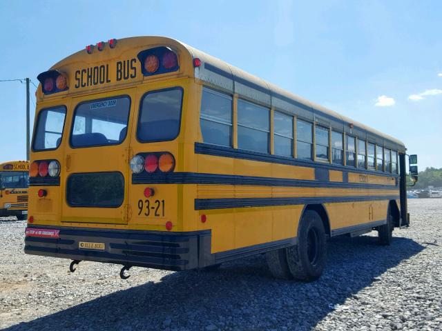 1BAAGCSA6NF049631 - 1992 BLUE BIRD SCHOOL BUS YELLOW photo 4