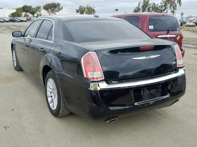 2C3CCAAG1DH513320 - 2013 CHRYSLER 300 BLACK photo 3