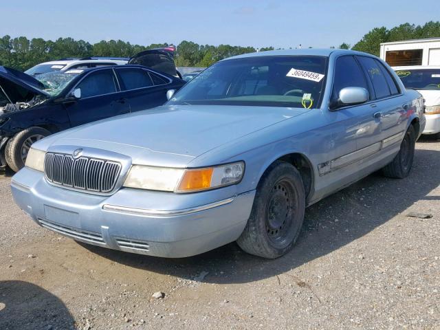 2MEFM74W0YX620848 - 2000 MERCURY GRAND MARQ BLUE photo 2