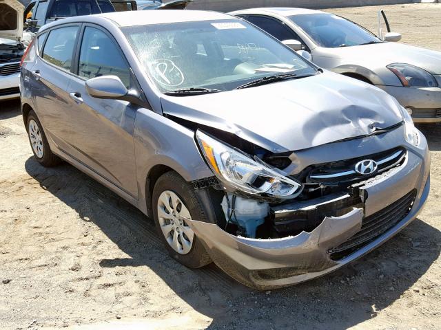 KMHCT5AE7HU322338 - 2017 HYUNDAI ACCENT SE GRAY photo 1