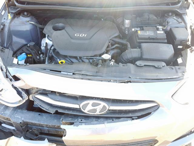 KMHCT5AE7HU322338 - 2017 HYUNDAI ACCENT SE GRAY photo 7