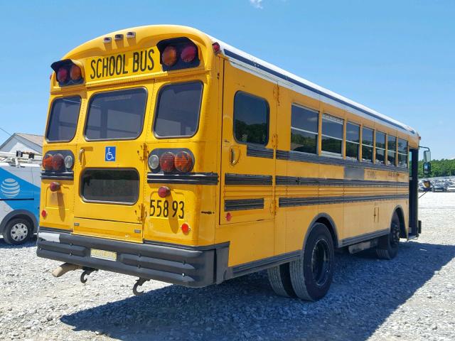 1BAADCSA1NF050940 - 1992 BLUE BIRD SCHOOL BUS YELLOW photo 4