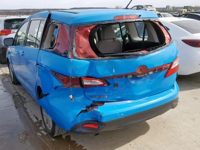 JM1CW2BL2D0160255 - 2013 MAZDA 5 BLUE photo 9