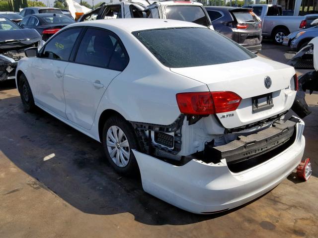 3VW2K7AJ6EM319150 - 2014 VOLKSWAGEN JETTA BASE 白色 照片 3