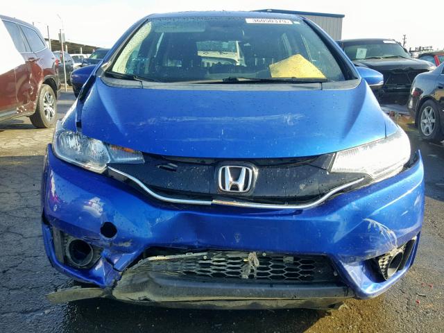 3HGGK5H89GM705341 - 2016 HONDA FIT EX BLUE photo 9