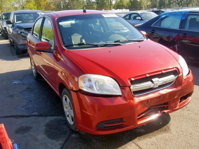 KL1TD5DE9AB088046 - 2010 CHEVROLET AVEO LS RED photo 1