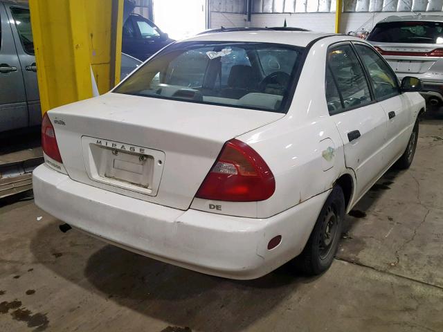 JA3AY26A5XU046174 - 1999 MITSUBISHI MIRAGE DE WHITE photo 4