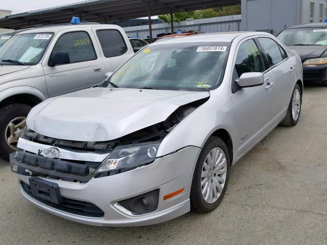 3FADP0L33CR439559 - 2012 FORD FUSION HYB GRAY photo 2