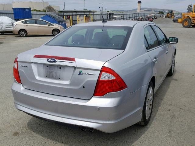 3FADP0L33CR439559 - 2012 FORD FUSION HYB GRAY photo 4