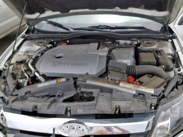 3FADP0L33CR439559 - 2012 FORD FUSION HYB GRAY photo 7