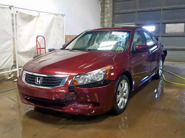 1HGCP2F8XAA108950 - 2010 HONDA ACCORD EXL BURGUNDY photo 2