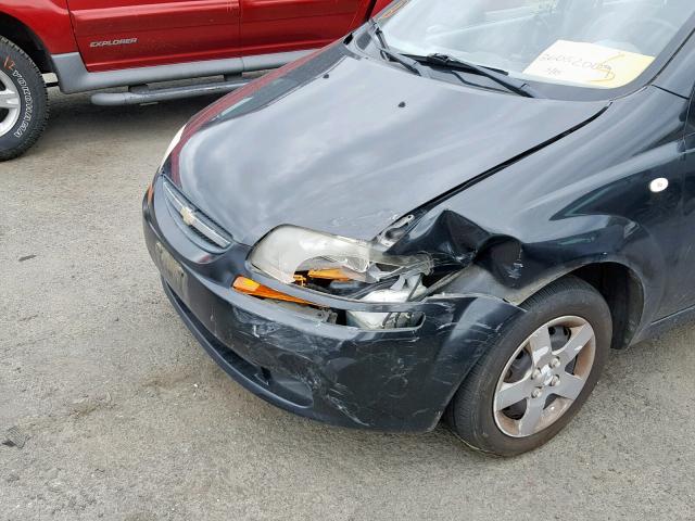 KL1TD626X5B425010 - 2005 CHEVROLET AVEO BASE Қара фото 10