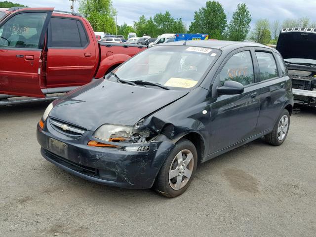 KL1TD626X5B425010 - 2005 CHEVROLET AVEO BASE Қара фото 2