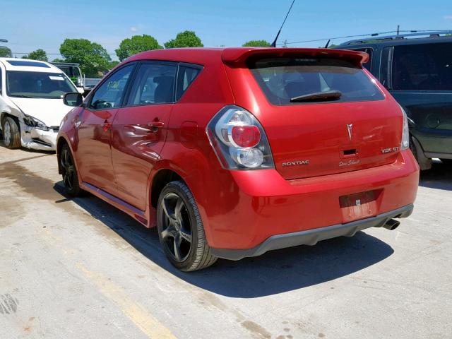 5Y2SR67039Z416155 - 2009 PONTIAC VIBE GT RED photo 3