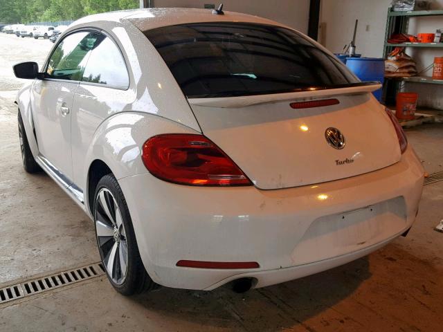 3VWV67AT3DM602221 - 2013 VOLKSWAGEN BEETLE TUR WHITE photo 3