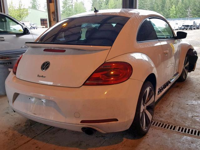 3VWV67AT3DM602221 - 2013 VOLKSWAGEN BEETLE TUR WHITE photo 4