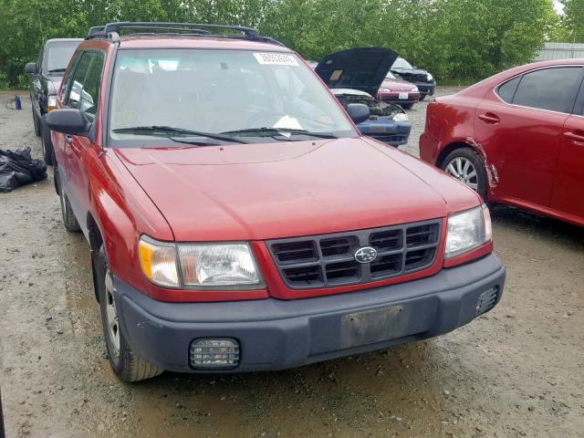 JF1SF6354YH708143 - 2000 SUBARU FORESTER L BURGUNDY photo 1