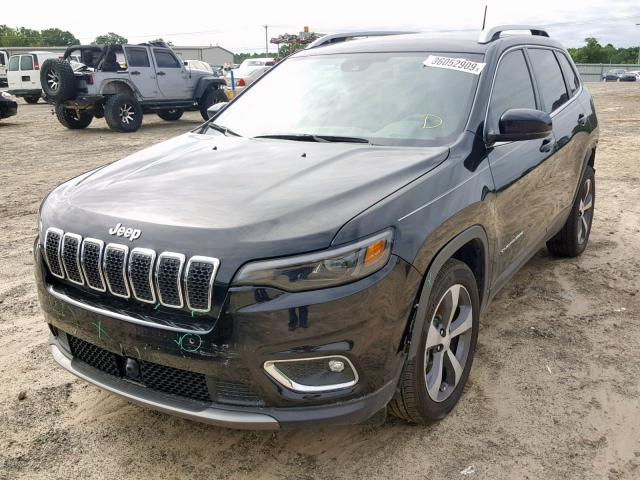 1C4PJLDN4KD135822 - 2019 JEEP CHEROKEE L BLACK photo 2