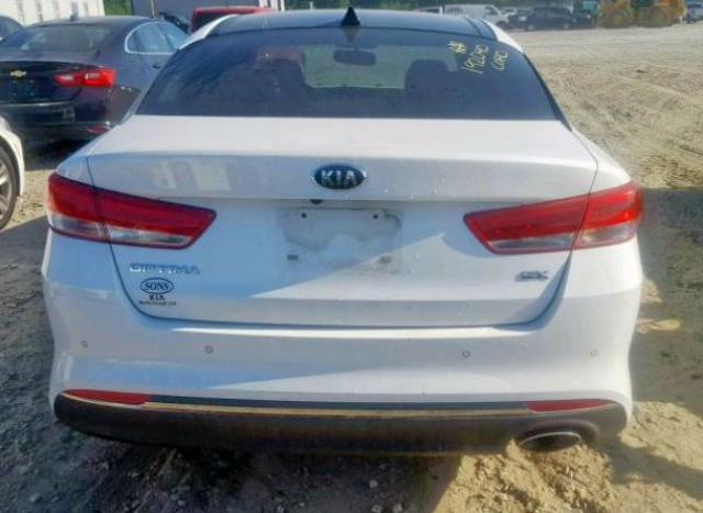 5XXGU4L34GG058587 - 2016 KIA OPTIMA EX WHITE photo 9