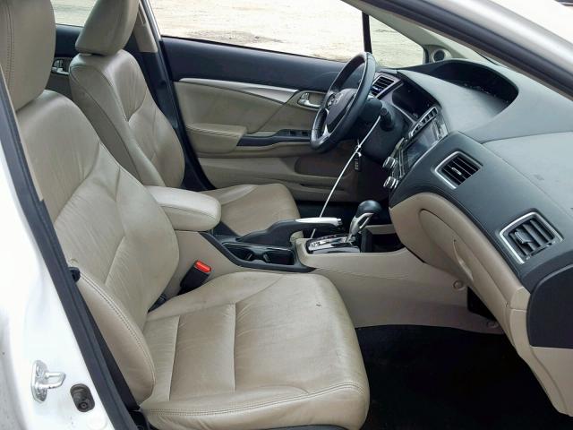 19XFB2F98FE268347 - 2015 HONDA CIVIC EXL 白色 照片 5