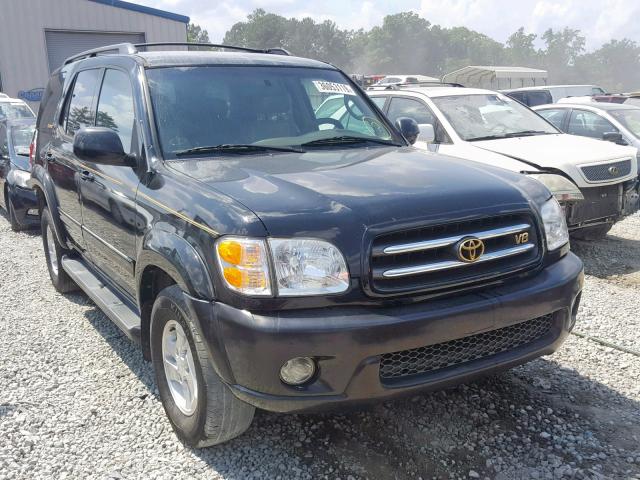 5TDZT38A71S057047 - 2001 TOYOTA SEQUOIA LI BLACK photo 1