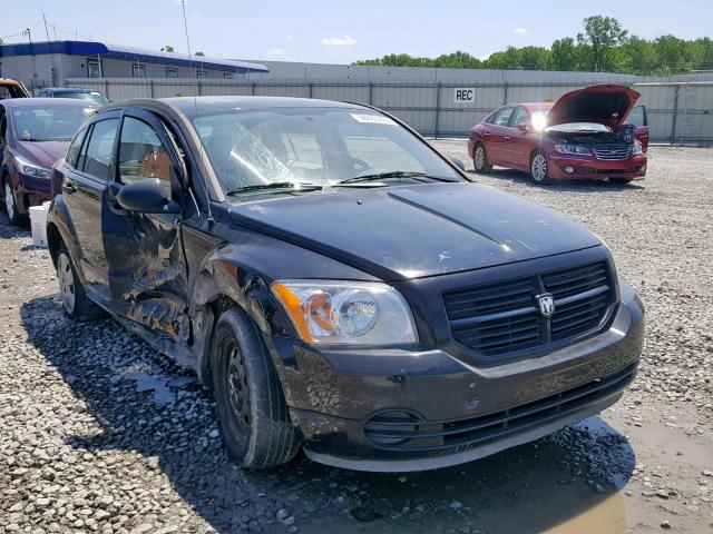 1B3HB28B07D523649 - 2007 DODGE CALIBER BLACK photo 1