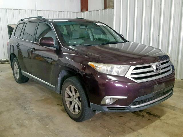 5TDZK3EH3BS040882 - 2011 TOYOTA HIGHLANDER PURPLE photo 1