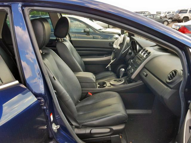 JM3ER2C57B0368409 - 2011 MAZDA CX-7 BLUE photo 5