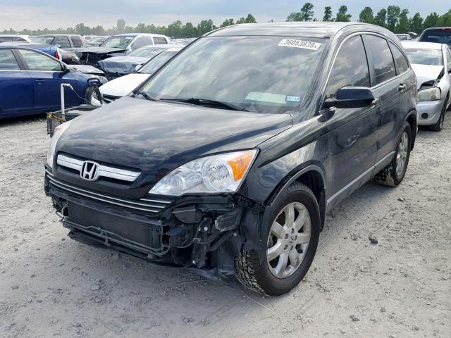 5J6RE48739L066162 - 2009 HONDA CR-V EXL BLACK photo 2