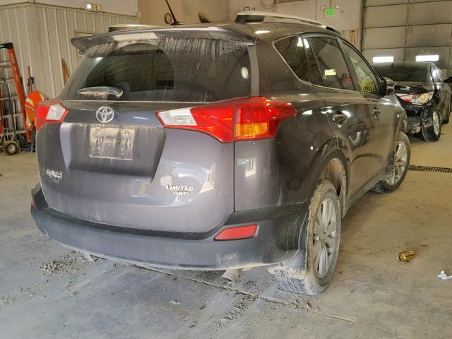 2T3DFREV4FW309208 - 2015 TOYOTA RAV4 LIMIT GRAY photo 4