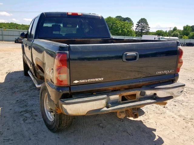 1GCHK23215F915935 - 2005 CHEVROLET SILVERADO BLACK photo 3