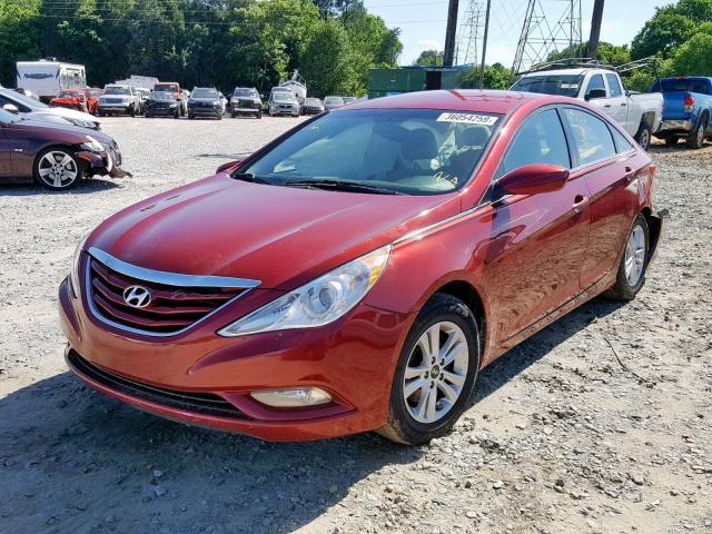 5NPEB4AC6DH769448 - 2013 HYUNDAI SONATA GLS MAROON photo 2