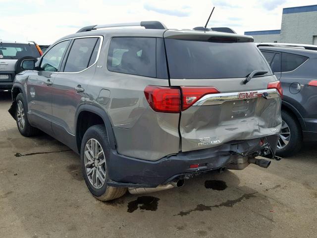 1GKKNSLS6KZ130239 - 2019 GMC ACADIA SLE GRAY photo 3