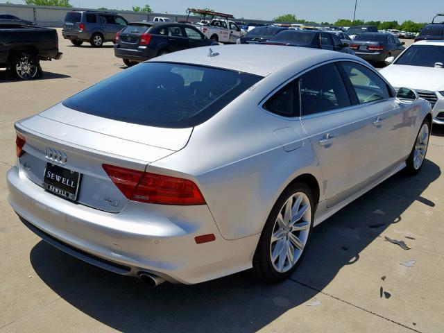 WAU2GAFC8DN033135 - 2013 AUDI A7 PRESTIG SILVER photo 4