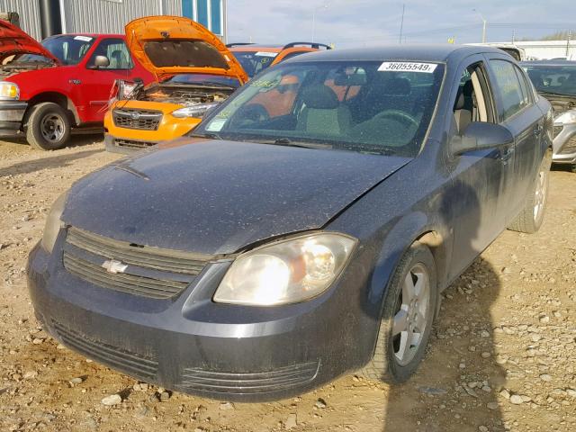 1G1AT55H697280964 - 2009 CHEVROLET COBALT LT BLUE photo 2